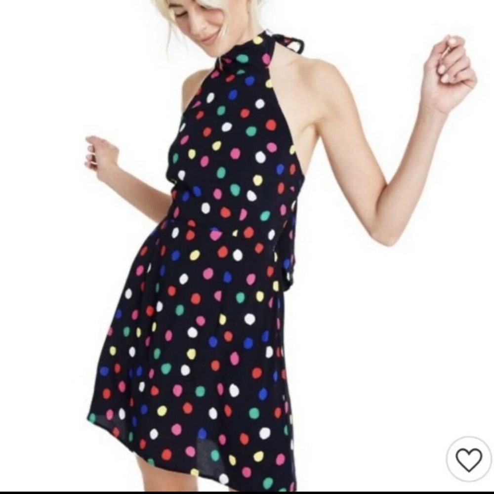 RIXO x Target Polka Dot Halter Dress NWT